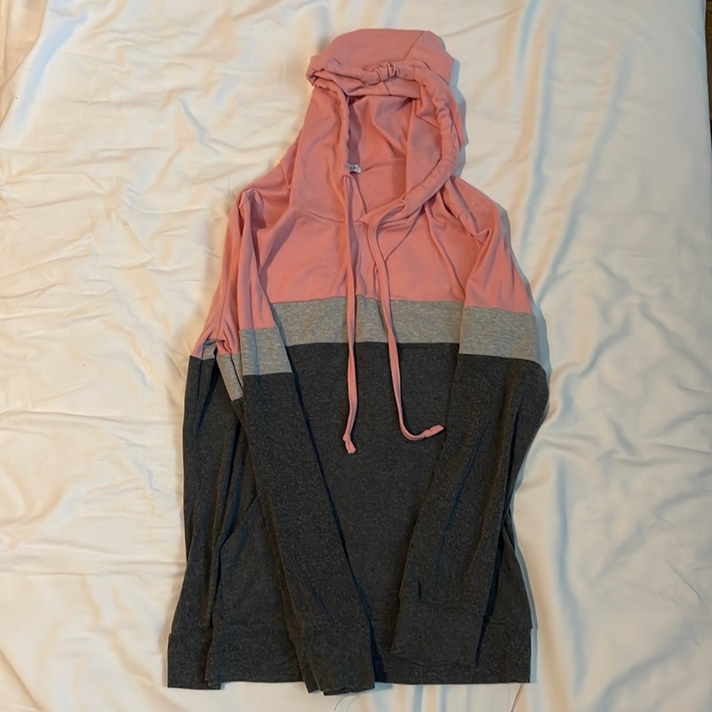Small Pinkmstyle Tricolor Hoodie